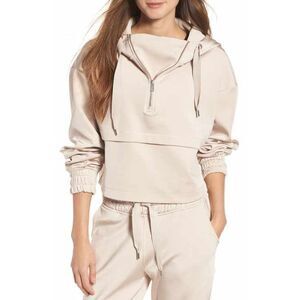 Ivy Park Athleisure Satin Crop Hoodie Size M